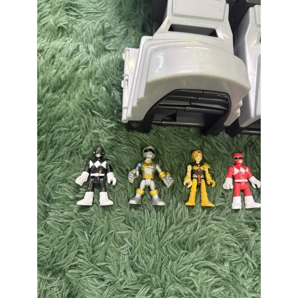 Power Rangers Wild Force Megazord Playset with 6 Imaginext Action Figures Lot